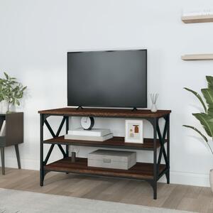 Comodă TV, stejar maro, 80x40x50 cm, lemn prelucrat