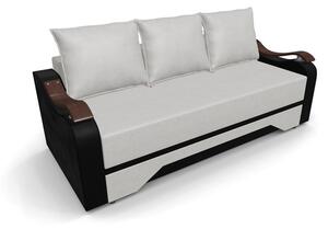 Canapea Extensibila Sally Mini, Bej deschis/Negru