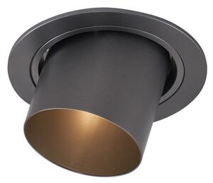 Spot modern integrat, gri antracit, GU10, 50 mm, rotund, orientabil - Installa