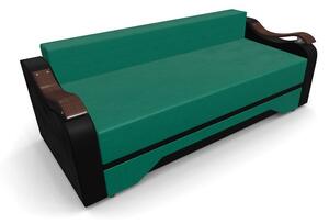 Canapea Extensibila Sally Mini, Verde/Negru