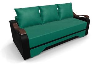 Canapea Extensibila Sally Mini, Verde/Negru