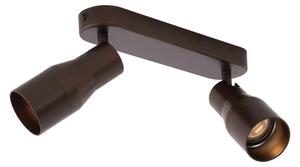 Spotlight rotund de plafon bronz închis GU10 50mm 2 lumini - Stanley
