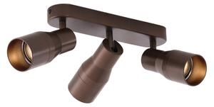 Spotlight rotund de plafon bronz închis GU10 50mm 3 lumini - Stanley