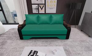 Canapea Extensibila Sally Mini, Verde/Negru