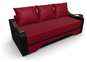 Canapea Extensibila Sally Mini, Rosu/Negru