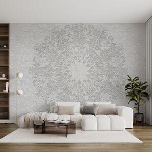 Tapet Un imprimeu mandala foarte detaliat care creează un design frumos și delicat de dantelă, Fototapet 3D, w01249 : Uwalls.ro