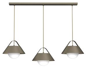 Lustră cu cablu FUNDA, 3 x E27, 15 W, 230 V, bronz