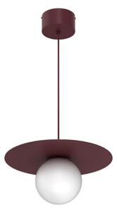Lustră pe cablu FLAT 1xE27/15W/230V burgundiu