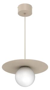 Pendul pe cablu FLAT 1xE27/15W/230V bej