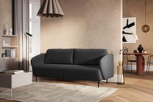 Canapea extensibilă Naolia - negru împletitură Magni 206.16 / picioare negre - Oferta limitata