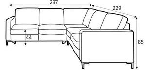 Coltar extensibil Basic textil 2,5F-E-2S