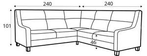 Coltar extensibil Way 2F-E-2S textil