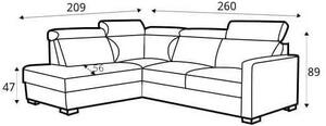 Coltar extensibil piele Ergo 2,5-E-1HT