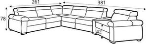 Coltar extensibil piele Zoom B-2F-E-2S-TT-1-B