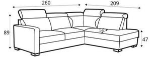 Coltar extensibil piele Ergo 2,5-E-1HT