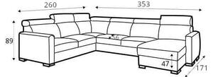 Coltar extensibil piele Ergo 2,5-E-2,5-R