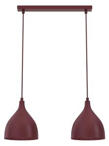 Lustră suspendată pe cablu NOAK CLASSIC, 2x E27, 15 W, 230 V, burgundiu