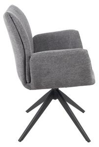 Scaun Living Rotativ KJC77 Gri Închis