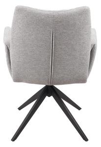 Scaun Living Rotativ KJC77 Gri Deschis
