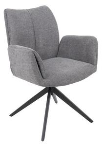 Scaun Living Rotativ KJC77 Gri Închis
