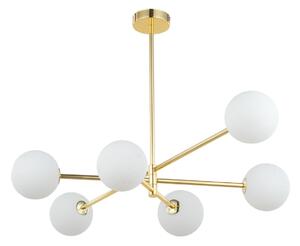 Lustră Sarius Gold cu 6 surse de lumină