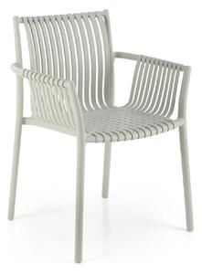 Scaun K492, gri, polipropilen, 60X56X84 cm