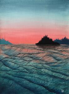 Ilustrație Pink sea, Ania Witwitzka