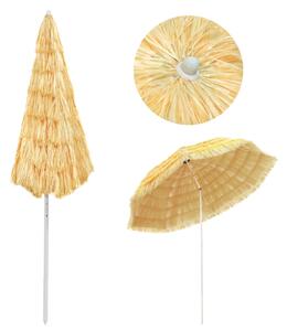Umbrelă de plajă, natural, 300 cm, stil hawaiian