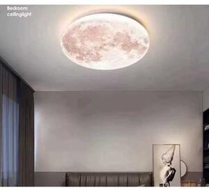 Lustra LED Plafoniera, D50cm Luna, 80W lumina calda ,rece si neutra