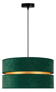 Lustră pe cablu Duolla DUO 1xE27/15W/230V d. 40 cm verde/auriu