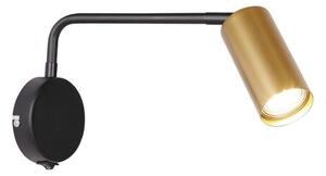 Lampă de perete TINA 1xGU10/15W/230V neagră/aurie