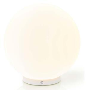 Lampă LED RGBW de masă dimabilă SmartLife LED/5W/5V Wi-Fi Nedis WIFILM10CWT