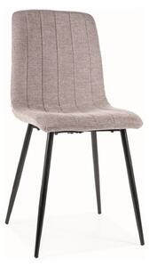 Scaun ALAN, gri/negru, stofa/metal, 45x39x91 cm