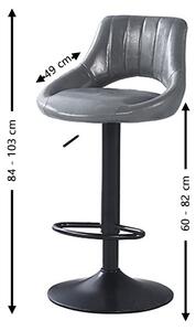 Scaun Bar KJC338 Gri