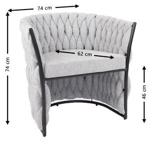 Scaun Living KJC4342 Gri Deschis