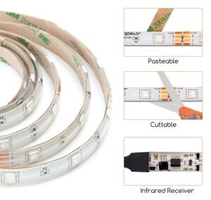 Bandă LED RGB dimabilă Aigostar 3m LED/24W/12/230V IP65 + telecomandă