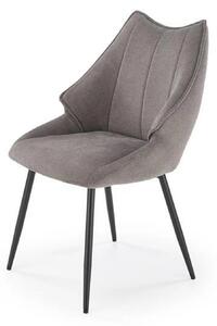 Scaun K543, gri/negru, stofa clasica/metal, 55x60x87 cm