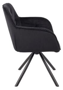 Scaun Living Tapitat KJC3849, Negru
