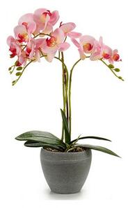 Ibergarden Flori decorative orhidee plastic ghiveci rotundă gri (25 x 50 x 36 cm)