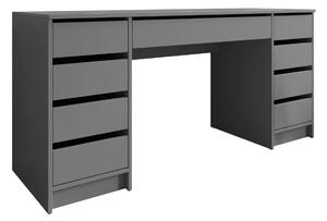 Birou Comfivo Terros II, Antracit, PAL laminat, 76x154x55cm, 49.5 kg