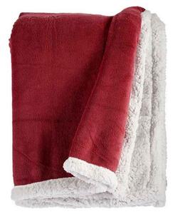 Gift Decor Pătură din material polar roz alb (130 x 170 cm)
