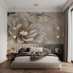 Tapet Floare mare de mure pe peretele grunge, Fototapet 3D, Fototapet 3D Flori, w08181v2 : Uwalls.ro