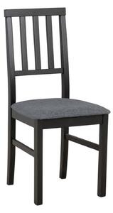Scaun AREN, gri grafit/negru, stofa clasica/lemn, 43x50x92 cm