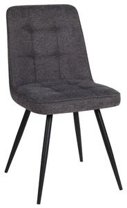 Scaun SUN, gri inchis/negru, stofa clasica/metal, 46x56x86 cm