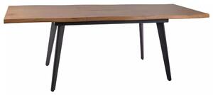 Masa extensibila FRESNO, stejar/negru, 150/210x90x76 cm