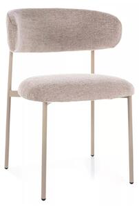 Scaun ELTON, bej - Brego 34, stofa clasica/metal, 56x46x80 cm