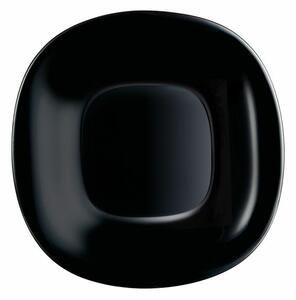 Luminarc Farfurie pentru desert luminarc carine negru sticlă (Ø 19 cm)