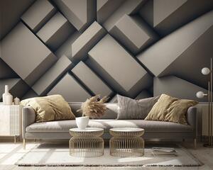 Fototapet Grup de cuburi albe, Fototapet geometric 3D, Fototapet populare, u94719 - Tapeko.ro