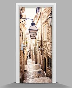 Autocolant de uşă strada Old Town