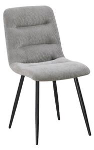 Scaun BOS, gri deschis/negru, stofa/metal, 61x51x84 cm